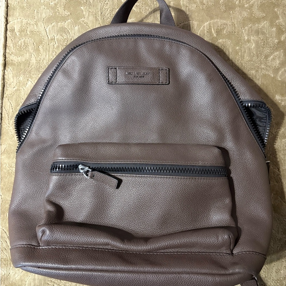 Michael Kors Chocolate Leather Backpack